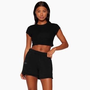 COPY - SET ACTIVE SWEAT SHORTS IN ONYX